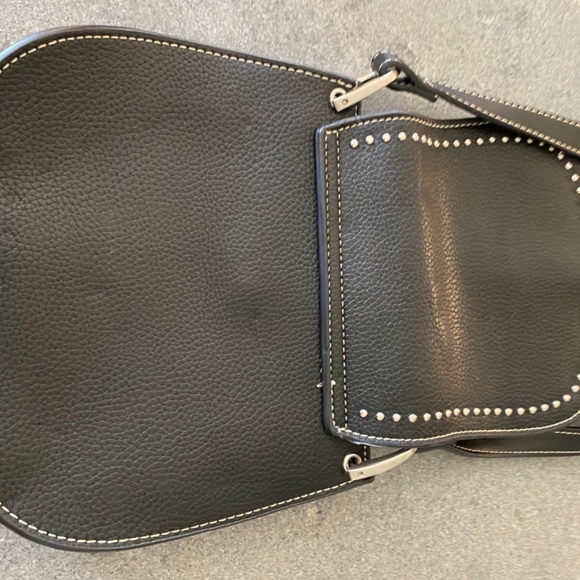 Shirleah Crossbody Black Bag with Silver Studs - Picture 4 of 6